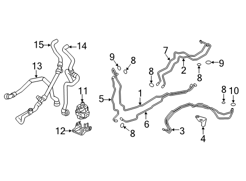 2023 BMW X7 SUCTION LINE, UNDERFLOOR, PA Diagram for 64539493989