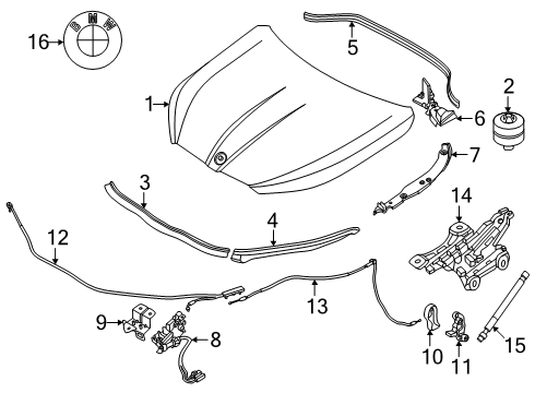 2024 BMW X2 SCHLOSS AKTIV Diagram for 51239880002