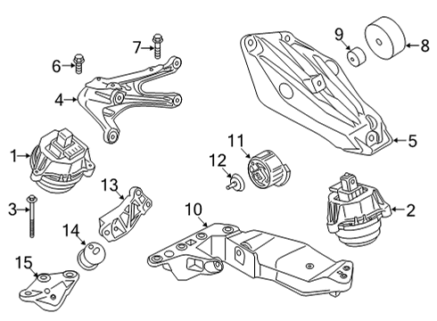 2024 BMW X6 Automatic Transmission Eh Diagram for 24005A85E42