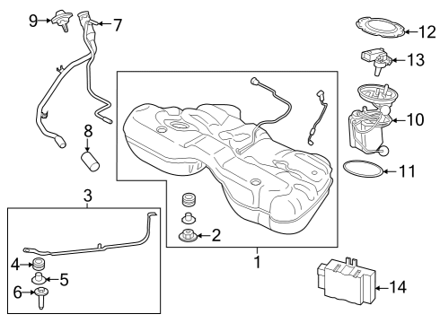 2025 BMW 750e xDrive Control Unit For Fuel Pump Diagram for 16145A63595