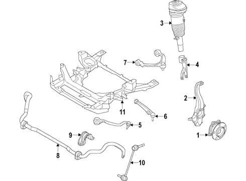 2024 BMW X5 M ANTI-ROLL BAR FRONT AXLE Diagram for 31306877830