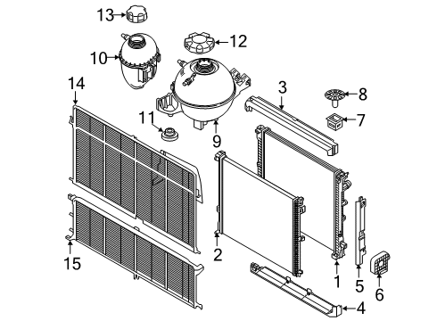 2022 BMW X3 M Expansion Tank Diagram for 17135A6A030