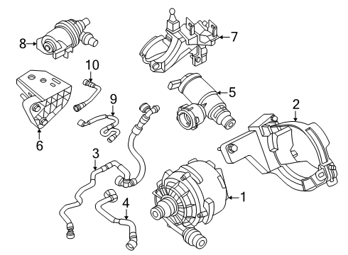 2025 BMW M440i Gran Coupe HOSE FOR ELECTRIC COOLANT PU Diagram for 17125A3B5D6