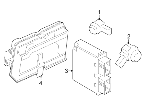 2025 BMW 430i Gran Coupe CONTROL UNIT BRACKET, ULTRAS Diagram for 61136991162
