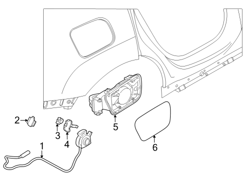 2022 BMW iX HV WIRING HARN. CHARG. SOCKET Diagram for 61295A5CED6
