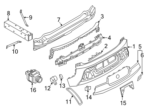 2021 BMW i3 Reversing Camera Diagram for 66535A4AEB2