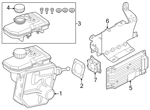 2023 BMW 740i CONTROL UNIT MPAD Diagram for 34505B60967