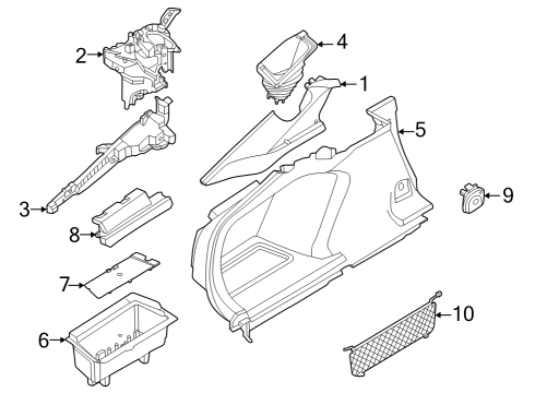 2024 BMW 430i Gran Coupe SUPPORT, SHOULDER, REAR LEFT Diagram for 51477489863