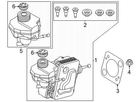 2024 BMW X2 Power Brake Diagram for 34505B77C53