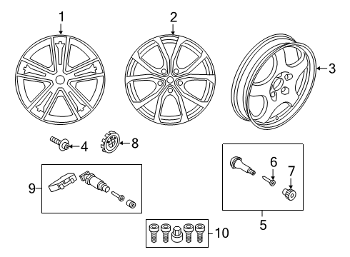 2025 BMW Z4 SCHEIBENRAD LEICHTMETALL JET Diagram for 36115A7F378