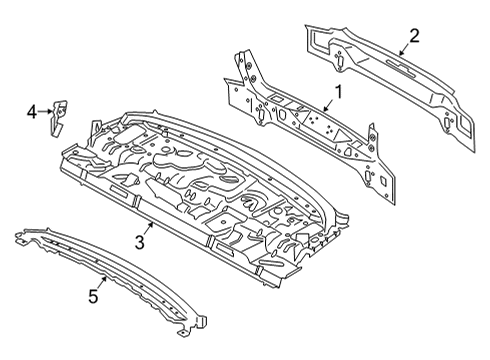 2023 BMW 430i OUTER PANEL TAIL TRIM Diagram for 41009879571