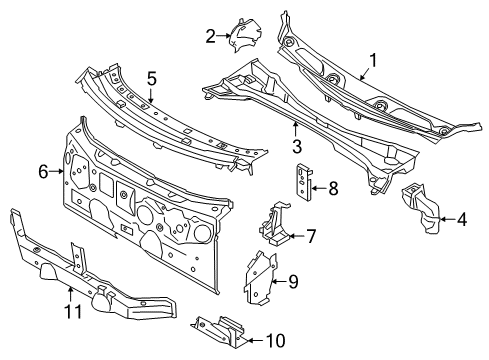 2025 BMW X1 LEFT INTERIOR COLUMN A Diagram for 41009622309