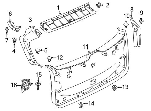 2022 BMW X3 Countersunk Screw Diagram for 07148831000
