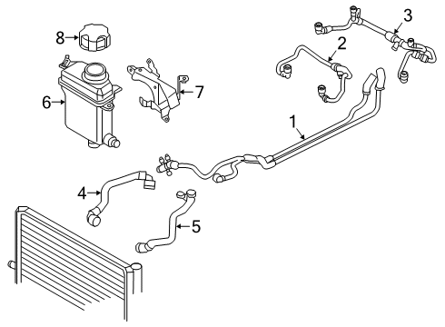 2021 BMW M760i xDrive REFRIGERANT PIPE Diagram for 17128689338