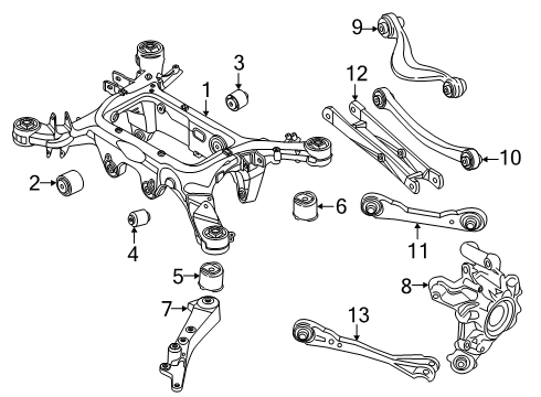 2025 BMW M5 RUBBER MOUNT FRONT Diagram for 33308841776