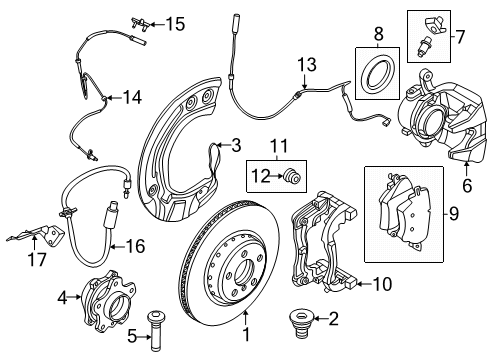 2025 BMW 430i Gran Coupe BRAKE DISC, LIGHTWEIGHT, VEN Diagram for 34106865722
