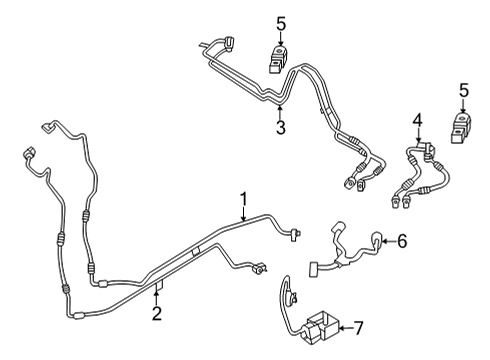 2021 BMW X5 M INJECTION STRIP INTAKE PIPE Diagram for 64536995413