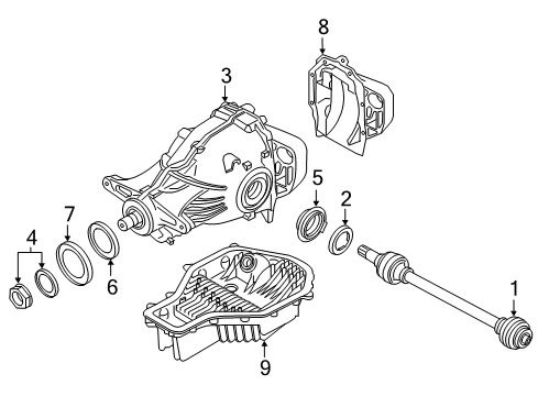 2023 BMW 530i Rear-Axle-Drive Diagram for 33108686201