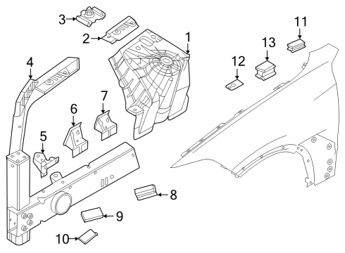 2022 BMW iX Earth Pin Diagram for 41246919377