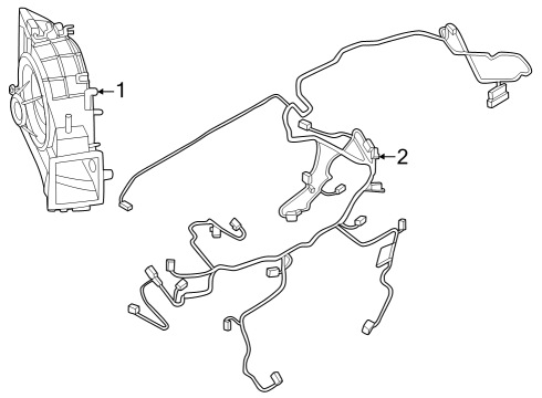 2023 BMW 740i WIRING HARNESS Diagram for 64115A2B407