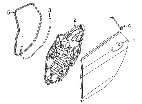 2025 BMW 228 xDrive Gran Coupe SEAL, C-PILLAR, LEFT Diagram for 51135A5CC25
