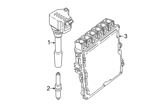 2023 BMW M240i Basic Control Unit DME Diagram for 12145A23E09