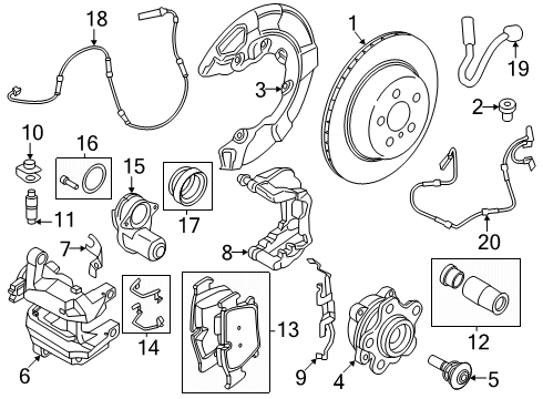 2024 BMW i5 Brake Components Diagram 5