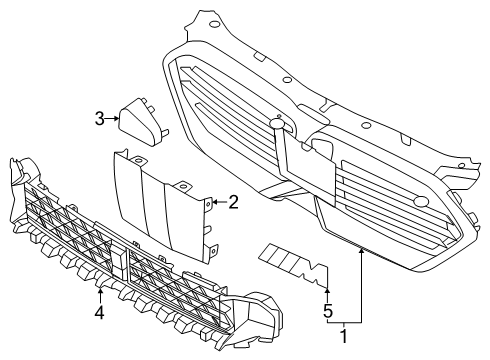2024 BMW X2 Emblem Diagram for 51135A9CF32