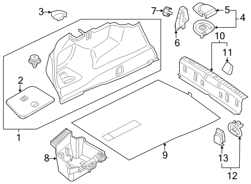 2025 BMW i7 COVER, FASTENING LOOP Diagram for 51477464192