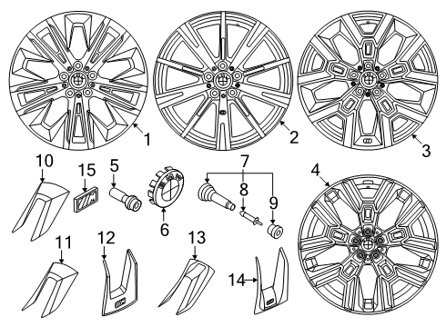 2024 BMW i5 DISC WHEEL JETBLACK SOLID PA Diagram for 36115A324F1