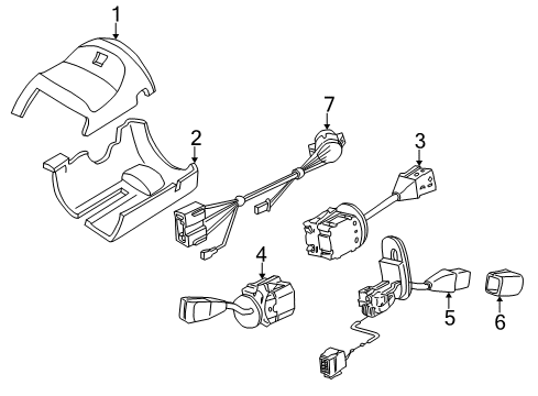 Ignition Switch Diagram for 61328360922