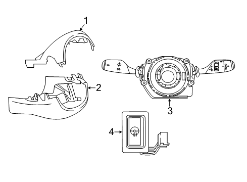 2024 BMW X1 STEERING COLUMN SWITCH CLUST Diagram for 61315A56465
