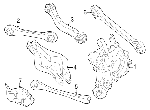 2024 BMW 430i xDrive Gran Coupe Rear Right Wheel Carrier Diagram for 33306892520