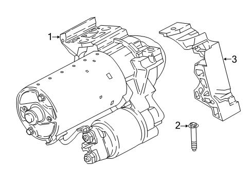 2022 BMW X4 Starter Diagram for 12415A33FB9