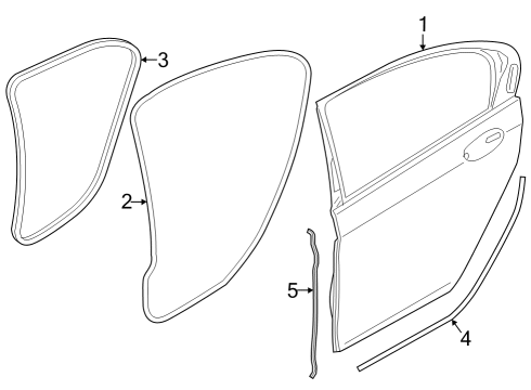 2024 BMW 740i SEAL OF B-PILLAR, BOTTOM RIG Diagram for 51769447438