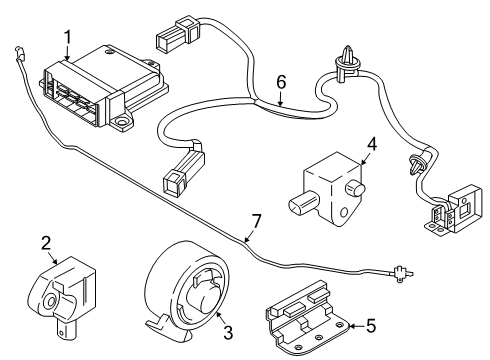 2025 BMW X3 AIRBAG CONTROL UNIT Diagram for 65775B5A0E5
