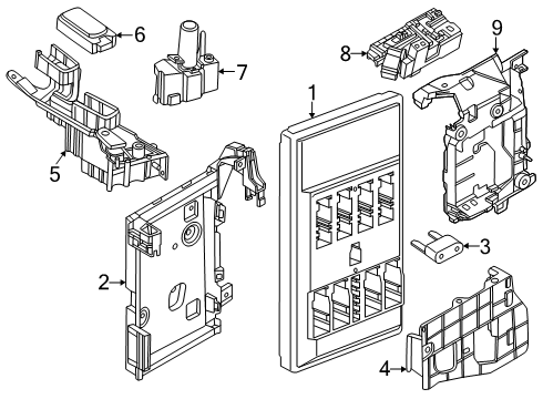 2024 BMW i5 CONTROL U.BASIC COMPUTING PL Diagram for 61355B3CFC0