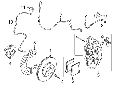 2021 BMW 330e xDrive BRAKE CALIPER HOUSING, RED Diagram for 34108844347