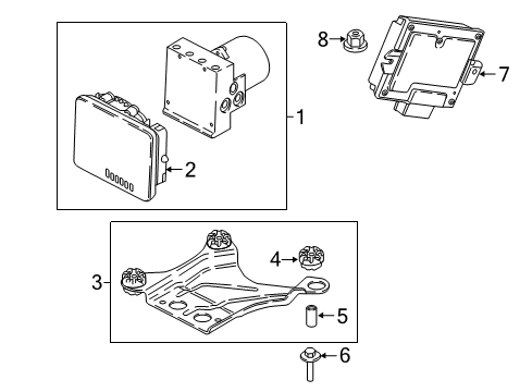 2023 BMW 530i xDrive HYDROAGGREGAT DSC/DXC Diagram for 34515A976E6