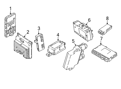 2023 BMW X4 CONTROL UNIT, POWER CONTROL Diagram for 61425A45C31