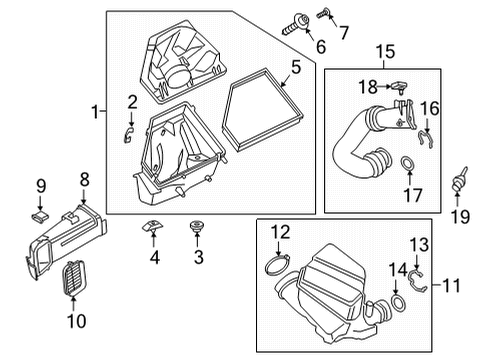 2025 BMW 430i xDrive CLEAN AIR PIPE WITH RESONATO Diagram for 13719896464