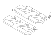 Diagram for 2025 BMW X3 Seat Cushion Pad - 52205B53456