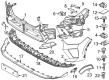 Diagram for 2024 BMW X2 Bumper Reflector - 63255A35E66