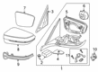 Diagram for 2025 BMW 840i Side View Mirrors - 51165B351B3