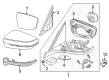 Diagram for 2018 BMW 530i xDrive Mirror Cover - 51167498968