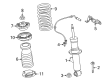 Diagram for 2025 BMW X3 Shock Absorber - 37105A3B230