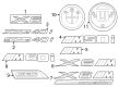 Diagram for BMW X6 M Emblem - 51148096413