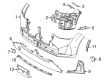 Diagram for 2025 BMW X3 Bumper Reflector - 63145A1BBA3
