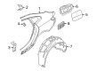 Diagram for BMW 228 xDrive Gran Coupe Fender Splash Shield - 51719629838