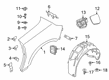 Diagram for 2025 BMW Z4 Fender Splash Shield - 51719627876